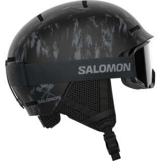 Salomon Kinder Helm HELMET PLAYER COMBO - Schwarz Batik