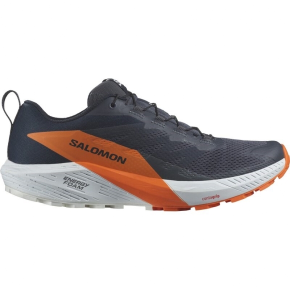 Salomon Herren Trailrunningschuhe SHOES SENSE RIDE 5 GTX - Tusche/Kohlenstoff/Drachenfeuer