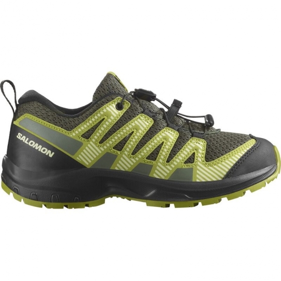 Salomon Kinder Trekkinghalbschuhe SHOES XA PRO V8 J - Urban Chic/Schwarz/Dunkelzitrone