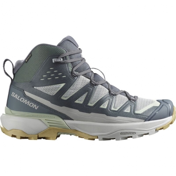 Salomon Herren Multifunktionsstiefel SHOES X ULTRA 360 EDGE MID GTX - Grauviolett/Turbulenz/Meerschaum