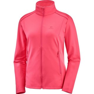 Salomon Damen Midlayer Jacke DISCOVERY LT FZ - CALYPSO CORAL