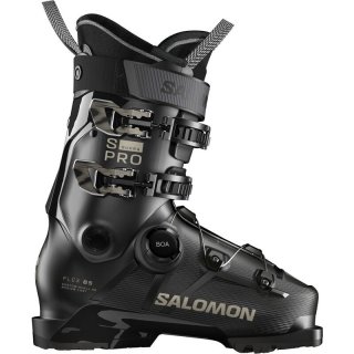 Salomon Damen Ski-Schuhe ALP. BOOTS - Schwarz/Schwarz/Hellbronze Metallic