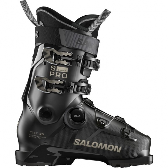 Salomon Damen Ski-Schuhe ALP. BOOTS - Schwarz/Schwarz/Hellbronze Metallic