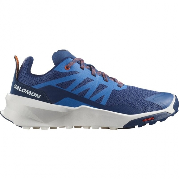 Salomon Kinder Trekkinghalbschuhe SHOES PATROL J Dark - Dunkelblau/Französischblau/Weiß