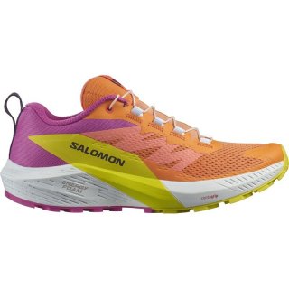 Salomon Damen Trailrunningschuhe SHOES SENSE RIDE 5 W - Paradiesvogelblume/Weiß/Schwefelspirale