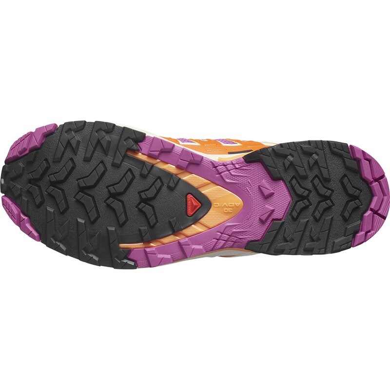 Salomon Damen Trailrunningschuhe SHOES XA PRO 3D V9 W Rose - Rosenviolett/Drachenfeuer/Papaya