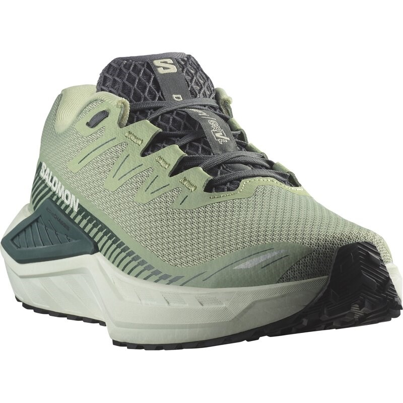 Salomon Herren Laufschuhe SHOES DRX DEFY GRVL Smoke - Rauchgrün/Seemoos/Kanariengrün