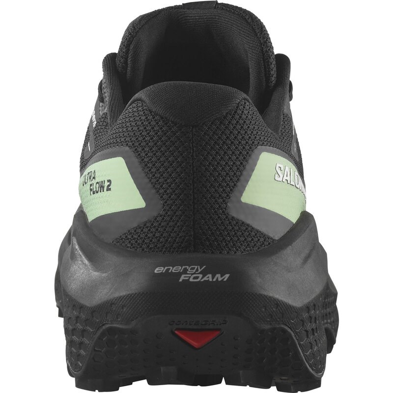 Salomon Herren Trailrunningschuhe SHOES ULTRA FLOW 2 GTX - Schwarz/Schwarz/Patinagrün