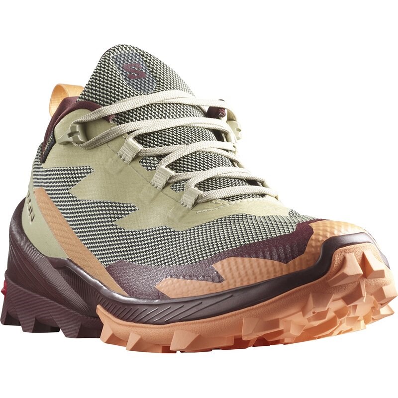 Salomon Damen Multifunktionsschuhe SHOES CROSS OVER 2 GTX W - Luzerne/Cantaloupe/Bitterschokolade