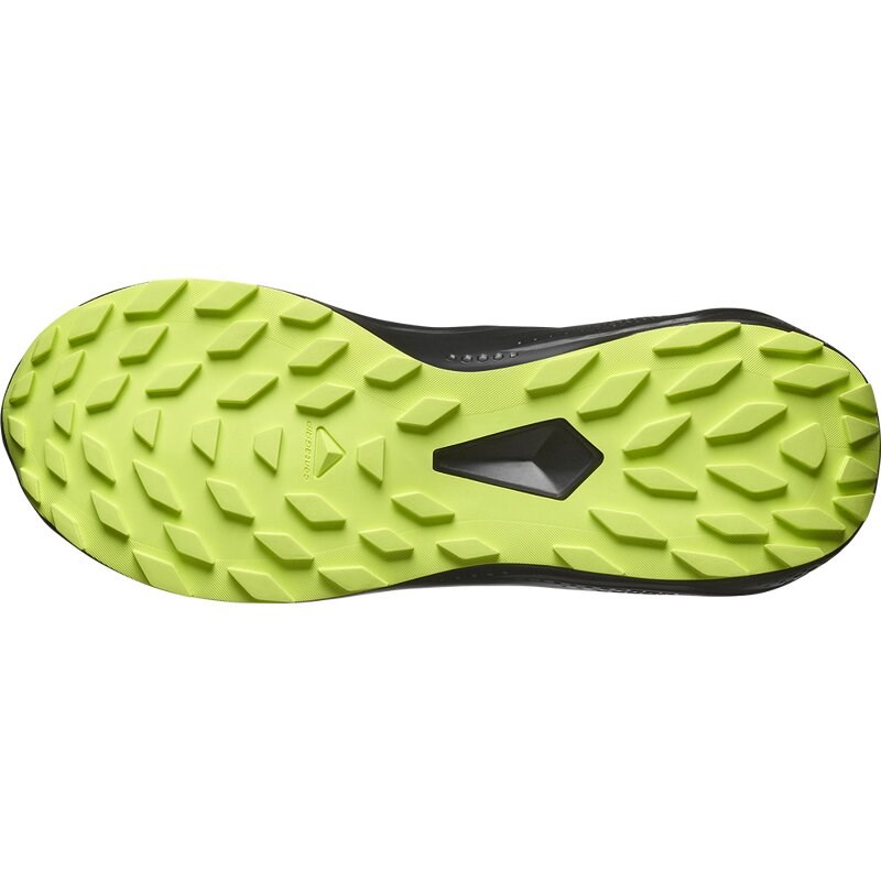 Salomon Herren Trailrunningschuhe SHOES ALPHAGLIDE GTX - Schwarz/Legierung/Scharfes Grün