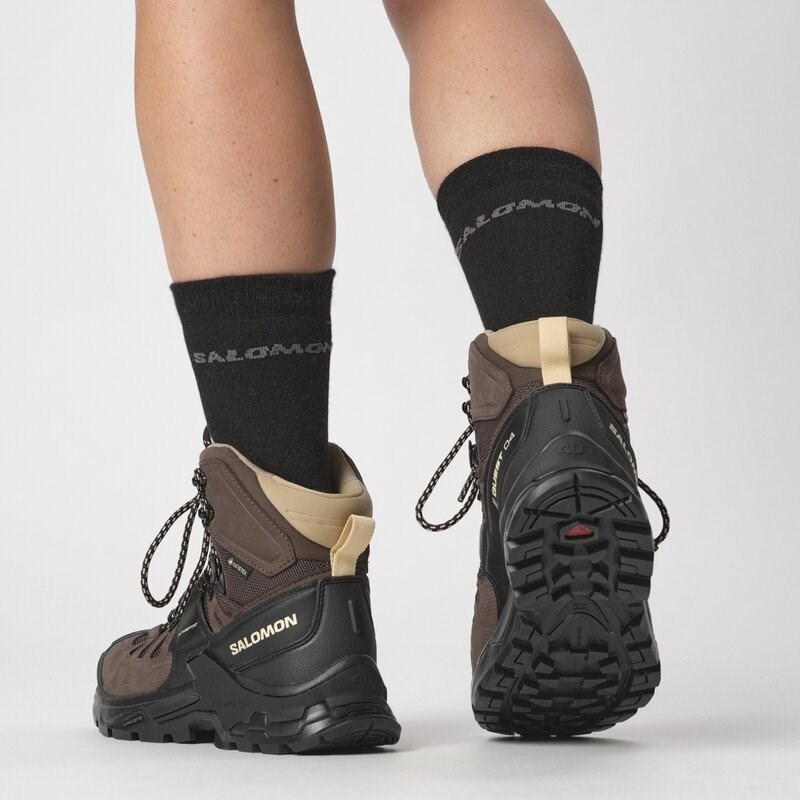 Salomon Damen Trekkingstiefel SHOES QUEST 4 GTX W - Einkaufstasche/Schwarz/Kork