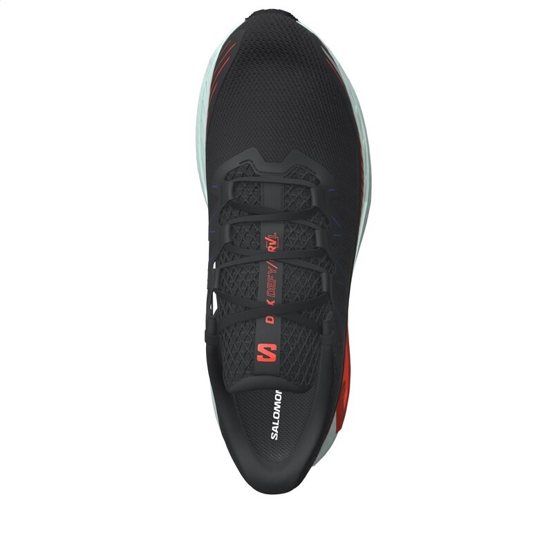 Salomon Herren Laufschuhe SHOES DRX DEFY GRVL - Schwarz/Kirschtomate/Bay