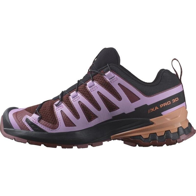 Salomon Damen Trailrunningschuhe SHOES XA PRO 3D V9 W Rum - Rumrosine/Orchideenstrauß/Canyon Cl