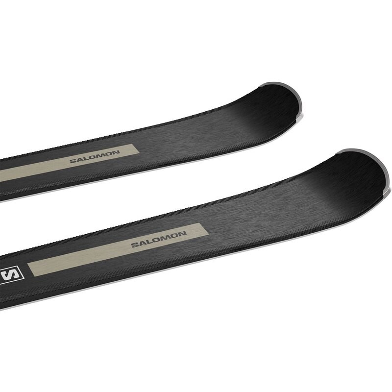 Salomon Damen All-Mountain Ski E - Schwarz/Hellbronzemetallic