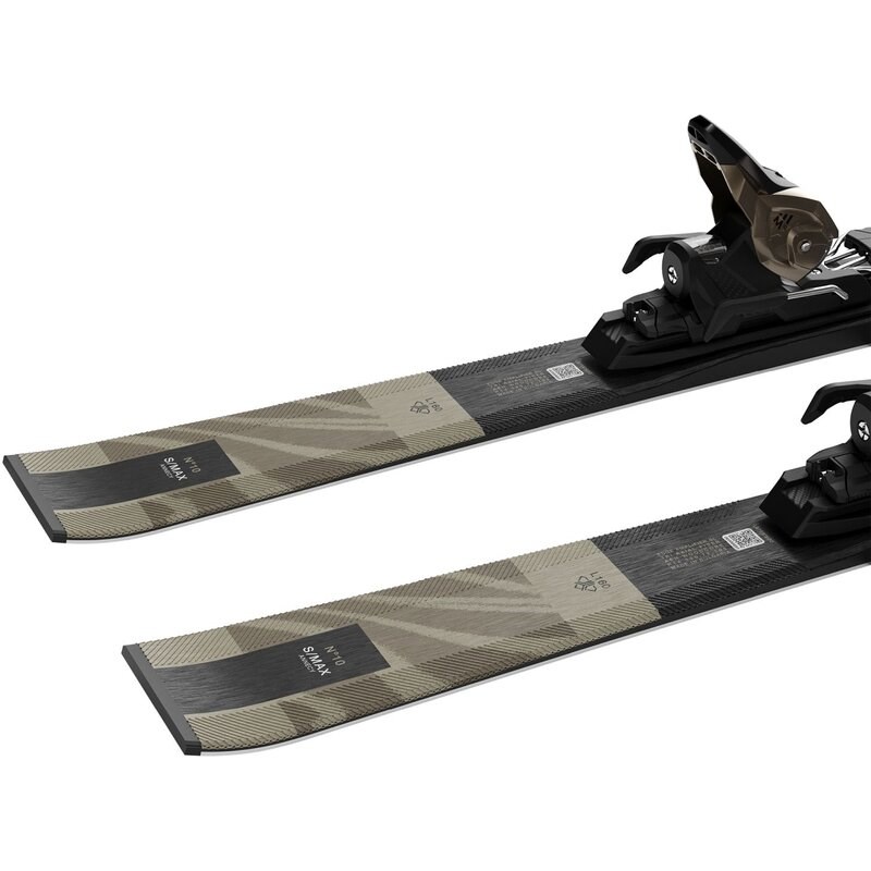 Salomon Damen All-Mountain Ski E - Schwarz/Hellbronzemetallic