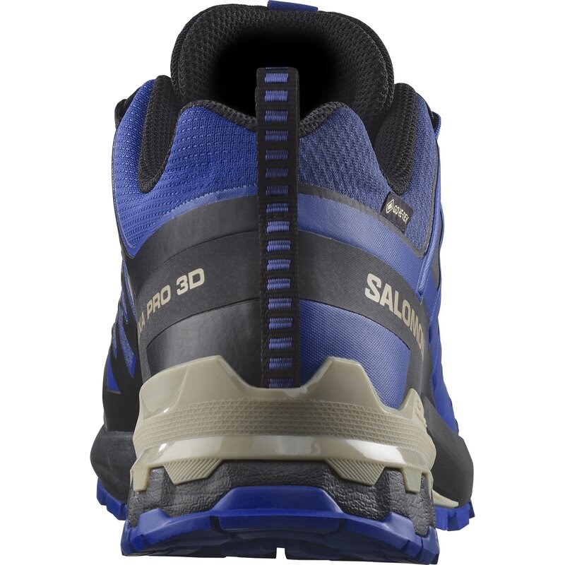 Salomon Herren Trailrunningschuhe SHOES XA PRO 3D V9 GTX - Blauer Druck/Surf the Web/Lapisblau