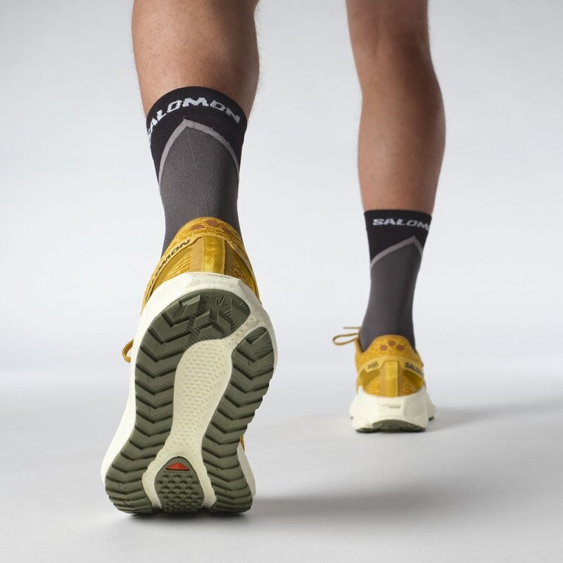 Salomon Herren Laufschuhe SHOES AERO GLIDE 3 GRVL - Scharfer Senf/Vanilleeis/Tief Lich