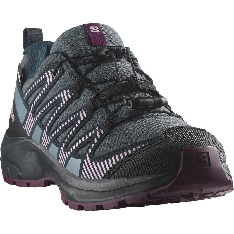 Salomon Kinder Multifunktionsschuhe SHOES XA PRO V8 WP J - Neptun/Kohlenstoff/Pflaumen-Caspia