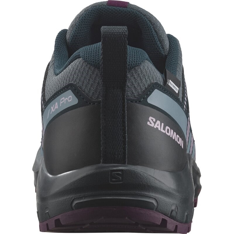 Salomon Kinder Multifunktionsschuhe SHOES XA PRO V8 WP J - Neptun/Kohlenstoff/Pflaumen-Caspia