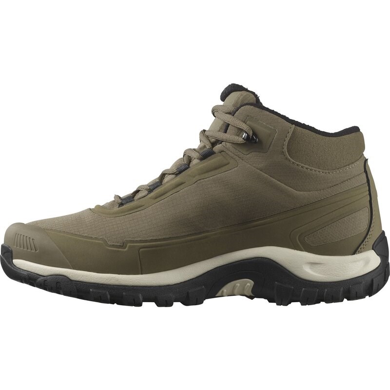 Salomon Herren Stiefel SHOES SHELTER WP Stone - Steingrau/Schwarz/Regentag