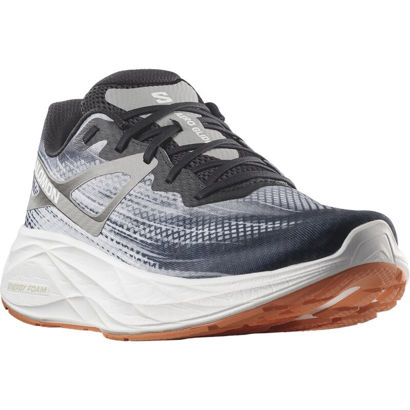 Salomon Herren Laufschuhe SHOES AERO GLIDE - Schwarz/Legierung/Korallengold