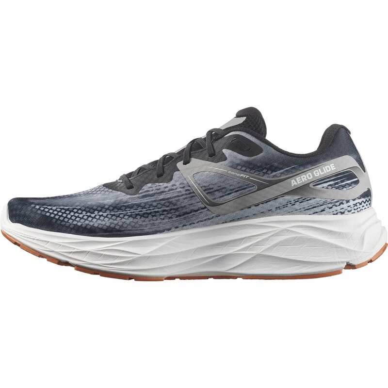 Salomon Herren Laufschuhe SHOES AERO GLIDE - Schwarz/Legierung/Korallengold