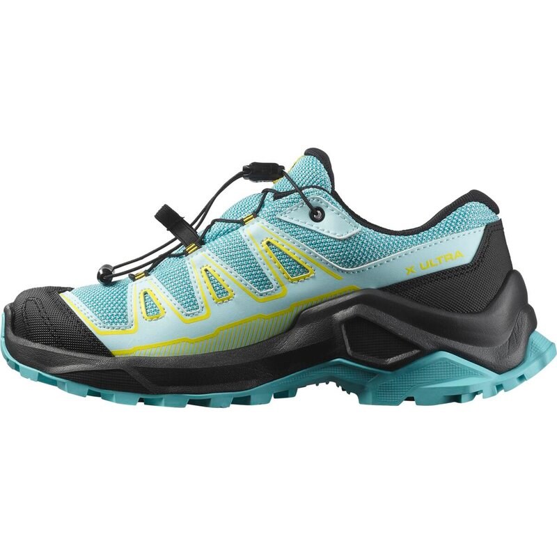 Salomon Kinder Walkingschuhe SHOES X ULTRA GTX J Blue - Blau Curaçao/Turbulenz/Gelbe Iris