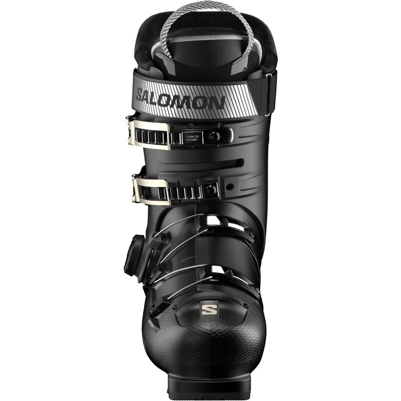 Salomon Damen Ski-Schuhe ALP. BOOTS - Schwarz/Schwarz/Hellbronze Metallic