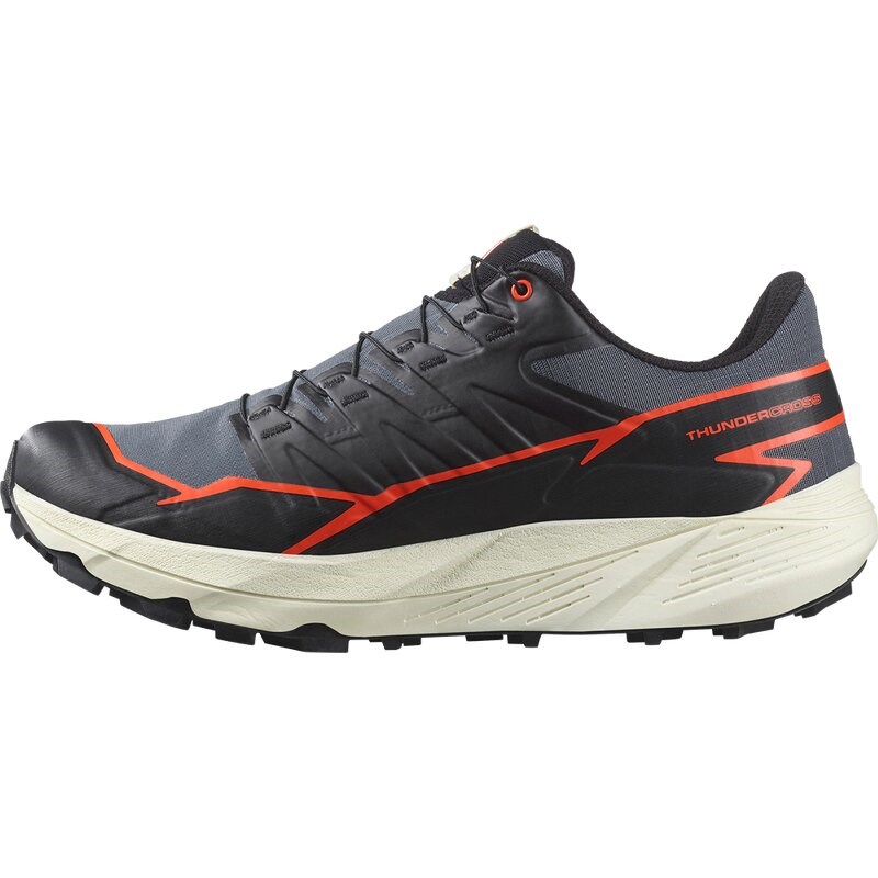 Salomon Herren Trailrunningschuhe SHOES THUNDERCROSS GTX - Turbulenz/Schwarz/Kirschtomate