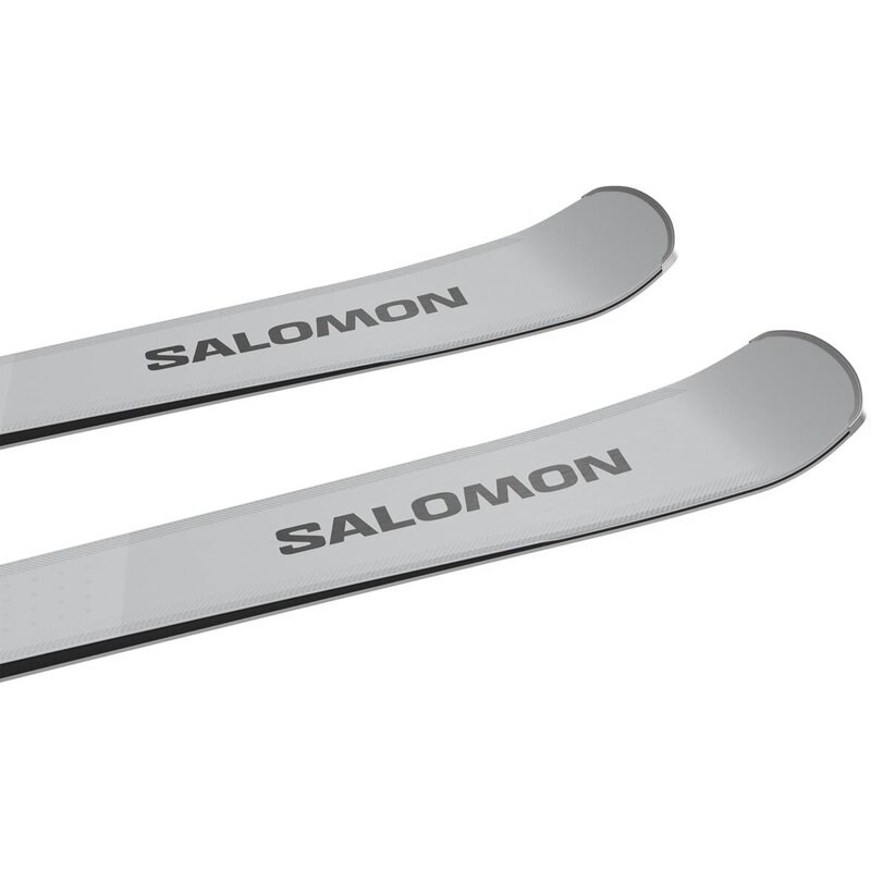 Salomon Herren All-Mountain Ski E - Chrom/Neonrot/Schwarz