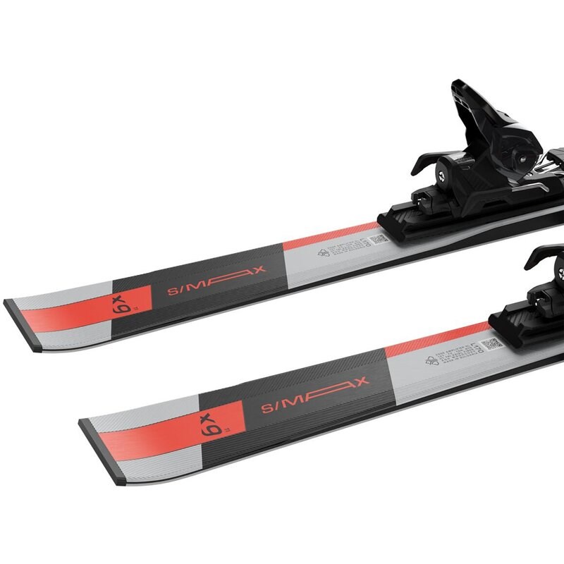 Salomon Herren All-Mountain Ski E - Chrom/Neonrot/Schwarz