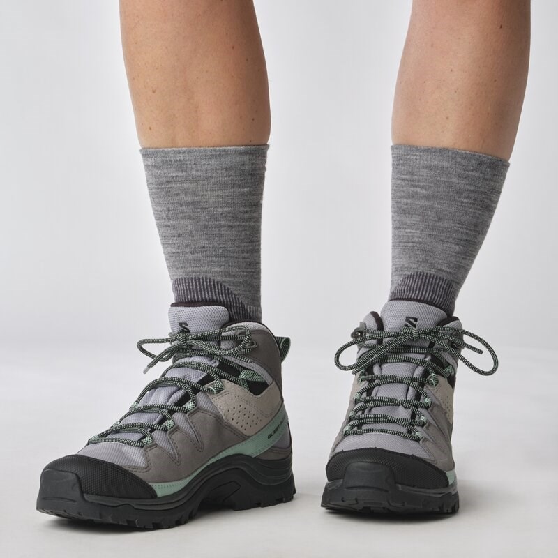 Salomon Damen Trekkingstiefel SHOES QUEST ROVE GTX W - Quarry/Quiet Shade/Black