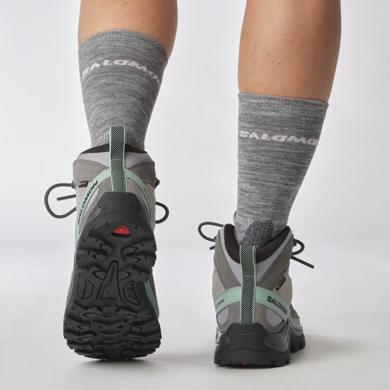 Salomon Damen Trekkingstiefel SHOES QUEST ROVE GTX W - Quarry/Quiet Shade/Black