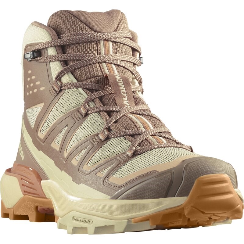 Salomon Damen Trekkingstiefel SHOES X ULTRA 360 EDGE MID GTX W - Mürbeteigbrot/Rohe Umbra/Prärie-Sonnenuntergang