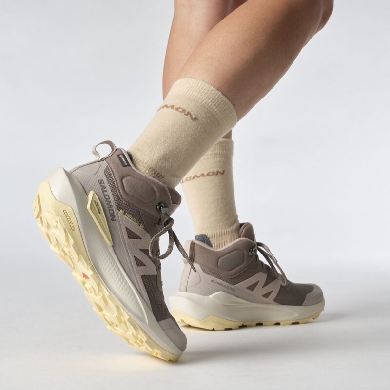 Salomon Damen Trekkingstiefel SHOES ELIXIR ACTIV MID GTX W - Eisen/Etherea/Tuc-Sonnenlicht