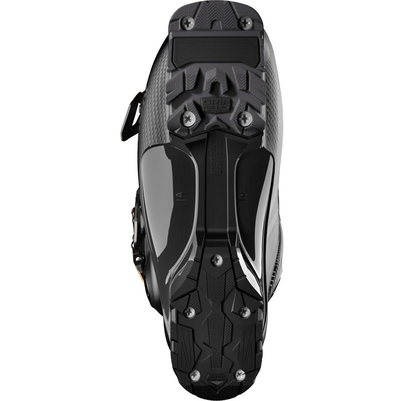 Salomon Herren Ski-Schuhe ALP. BOOTS - Schwarz/Dunkelgrau Metallic/Orange Tiger