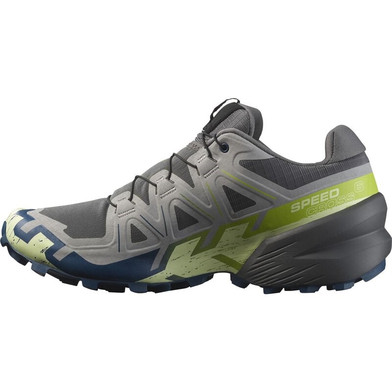 Salomon Herren Trailrunningschuhe SHOES SPEEDCROSS 6 - Castlerock/Limettencreme/Poseidon