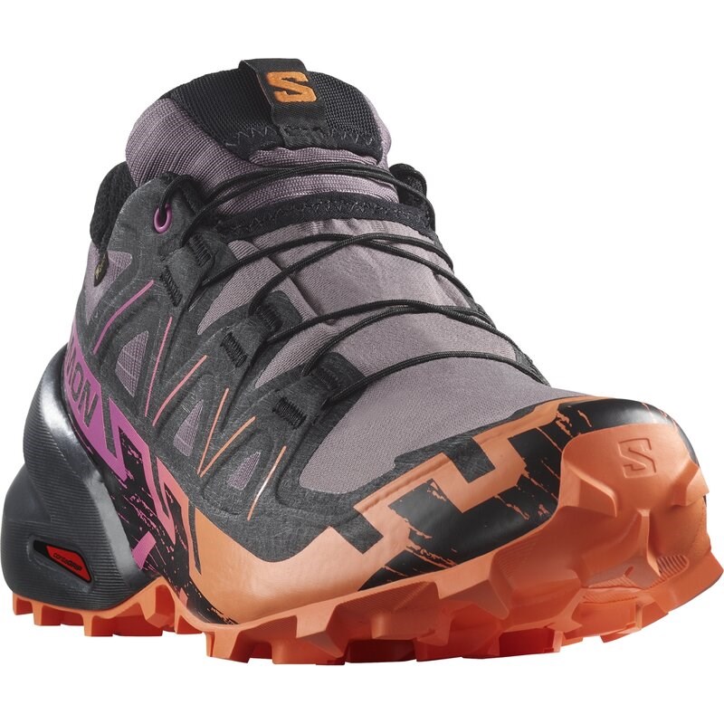Salomon Damen Trailrunningschuhe SHOES SPEEDCROSS 6 GTX W - Mondlandschaft/Schwarz/Paradiesvogelblume