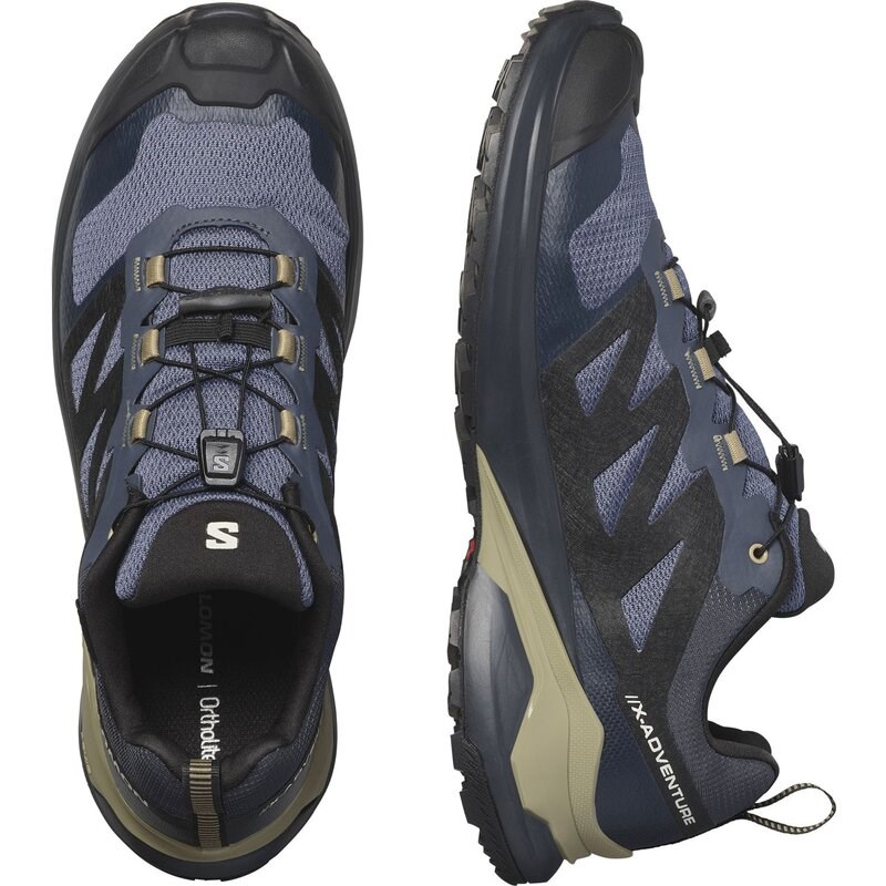 Salomon Herren Trailrunningschuhe SHOES X-ADVENTURE GTX - Grisaille / Schwarz / Schiefergrün