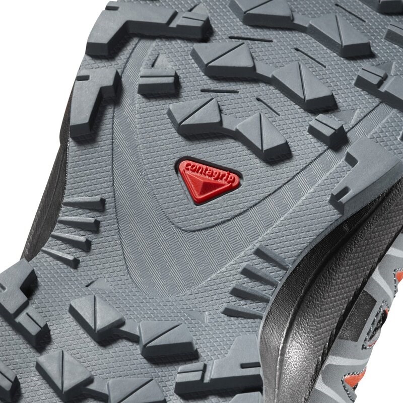 Salomon Kinder Schuhe XA PRO 3D MID CSWP J - Schwarz/Stürmisches Wetter/Kirschtomate