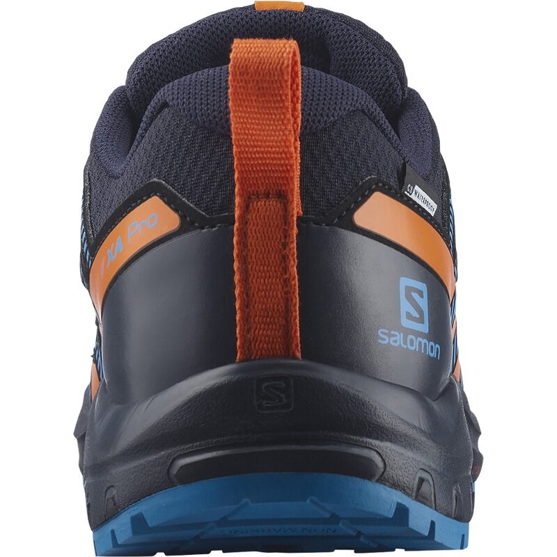 Salomon Kinder Multifunktionsschuhe SHOES XA PRO V8 CSWP J - Marineblau/Leuchtendes Orange/Fröhlich