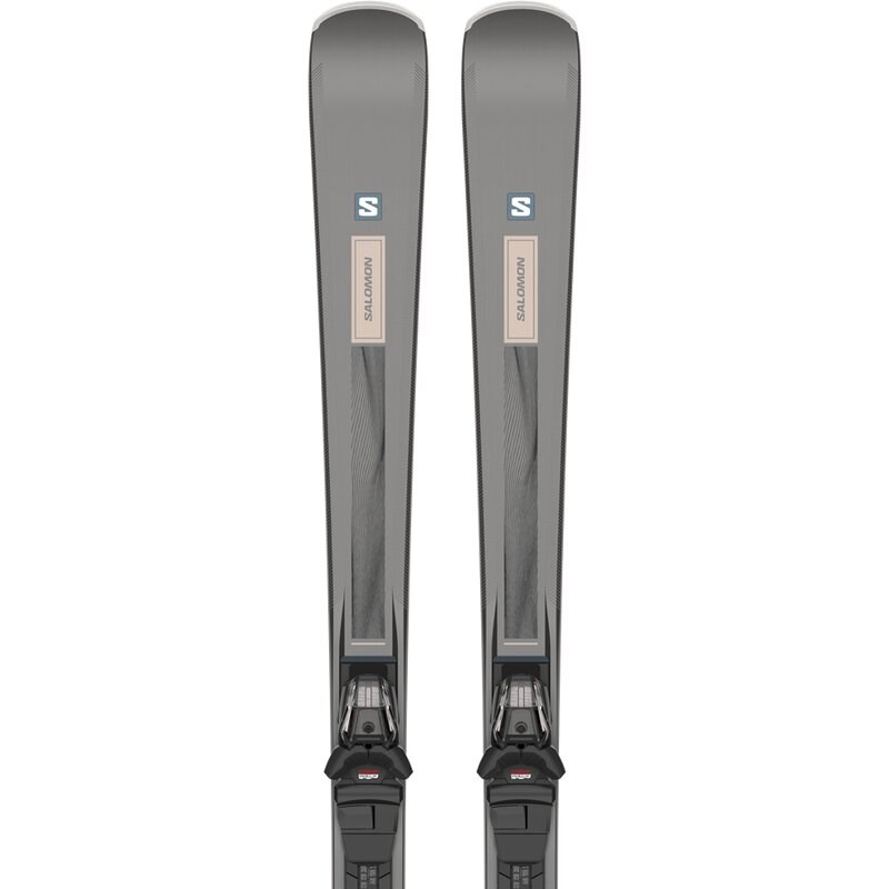 Salomon Damen All-Mountain Ski E - Schwarz Metallic/Rosa Gold Metallic/Schwarz