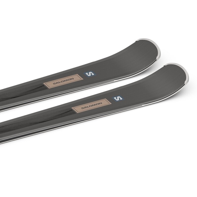 Salomon Damen All-Mountain Ski E - Schwarz Metallic/Rosa Gold Metallic/Schwarz