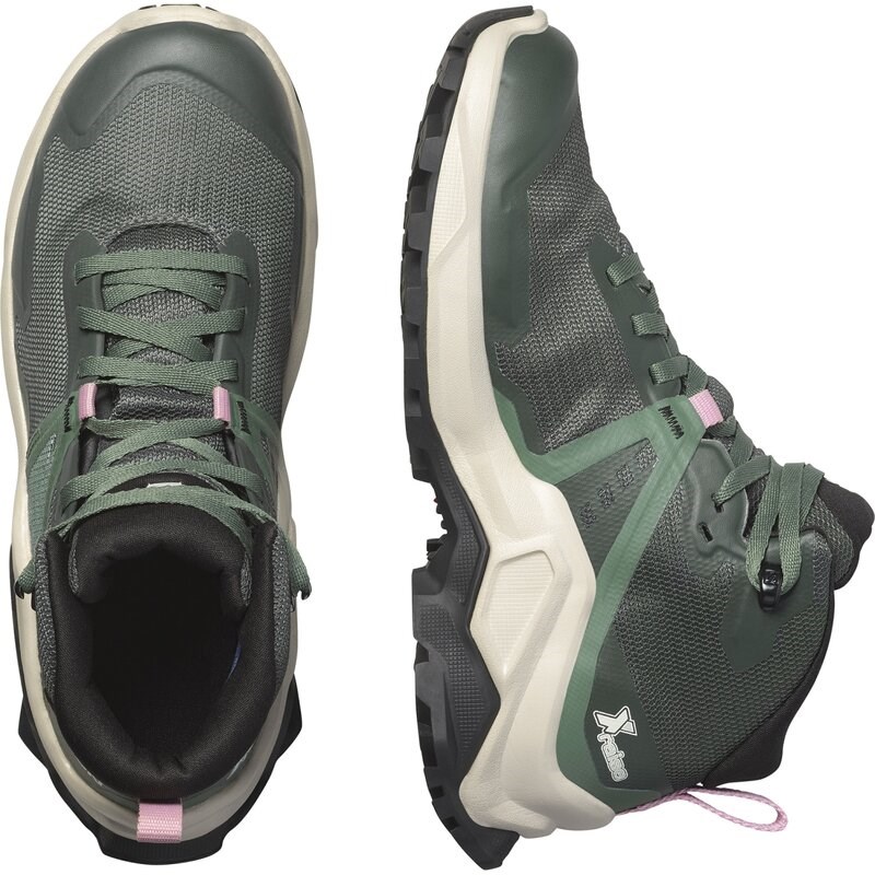 Salomon Kinder Multifunktionsstiefel SHOES X RAISE MID GTX J - Urban Chic/Regentag/Rosa Lavendel