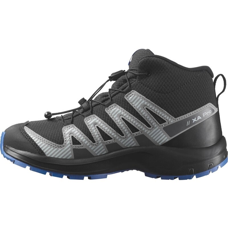 Salomon Kinder Trekkingstiefel SHOES XA PRO V8 MID WP J - Schwarz/Monument/Französischblau