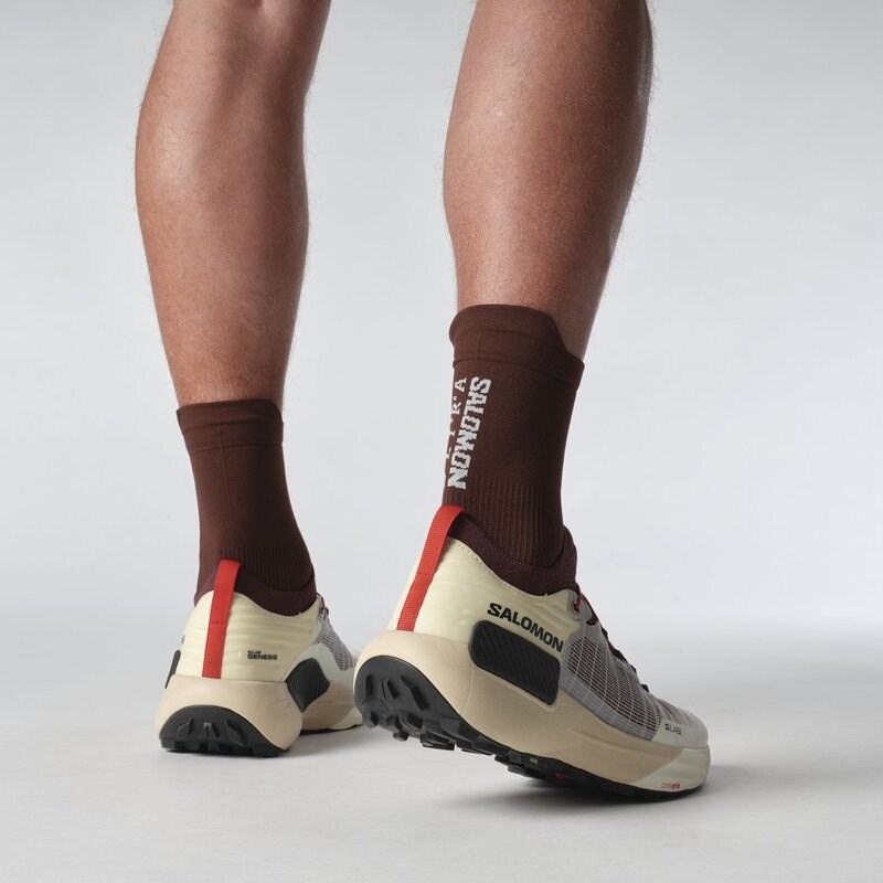 Salomon Herren Trailrunningschuhe SHOES - Vanilleeis/Dekadente Schokolade/Schwarz