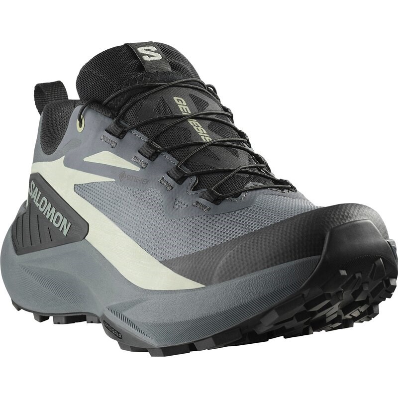Salomon Damen Trailrunningschuhe SHOES GENESIS GTX W - Turbulenz/Schwarz/Grünes Milieu
