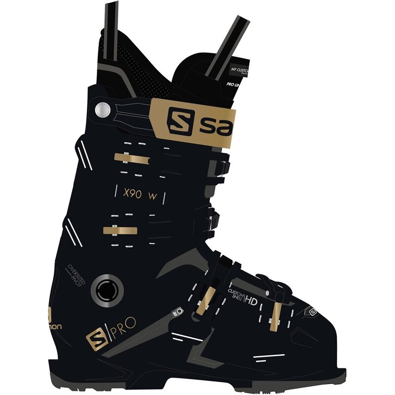 Salomon Damen ALP. BOOTS - Schwarz/Golden Glaw/Beluga