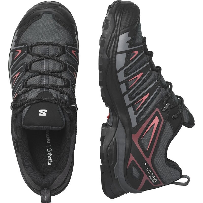 Salomon Damen Multifunktionsschuhe SHOES X ULTRA PIONEER GTX W - Magnet/Schwarz/Teerose