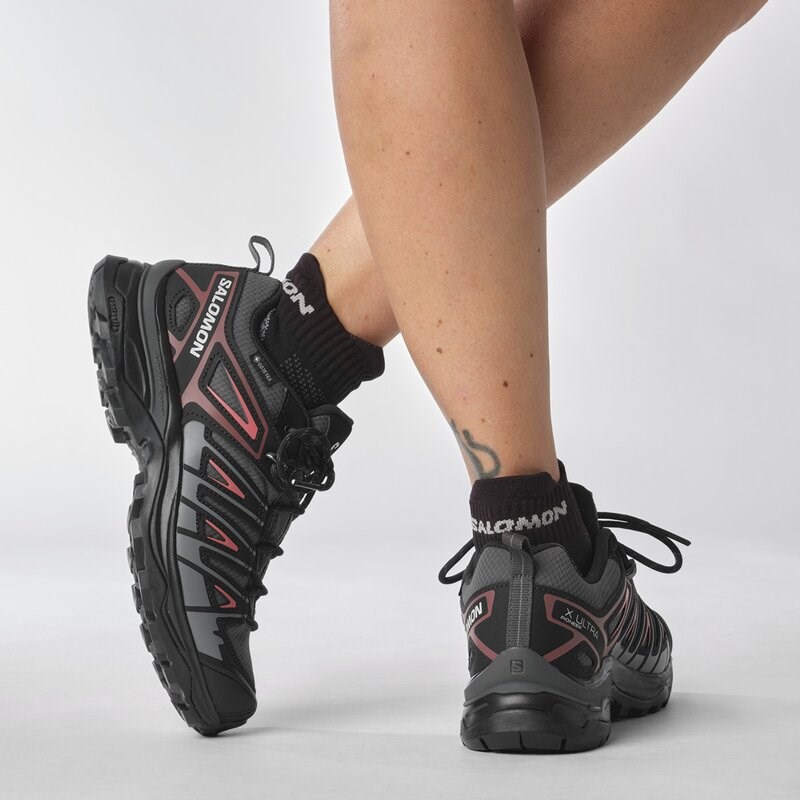 Salomon Damen Multifunktionsschuhe SHOES X ULTRA PIONEER GTX W - Magnet/Schwarz/Teerose